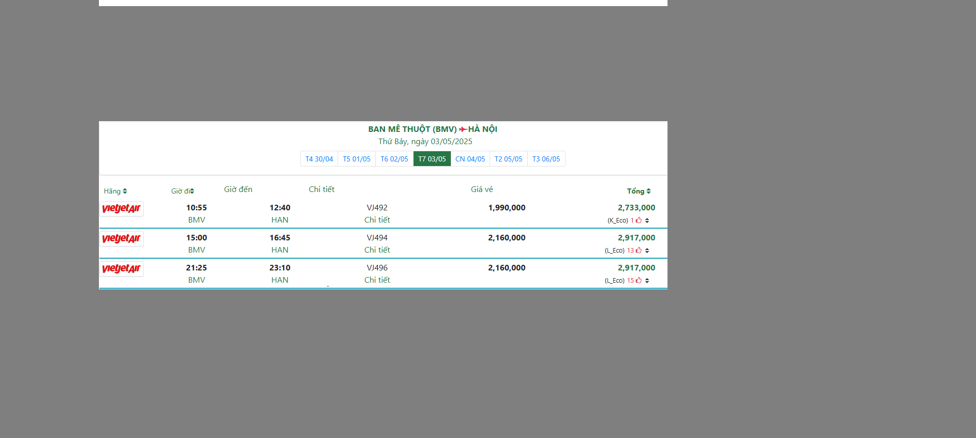 BAN MÊ THUỘT (BMV) HÀ NỘI Thứ Bảy, ngày 03/05/2025