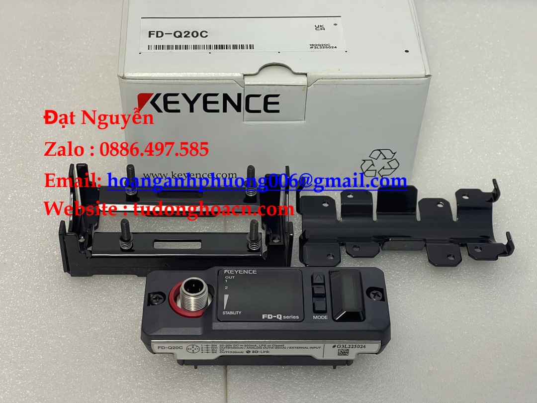 FD-Q20C Keyence Cảm biến lưu lượng dạng kẹp cho ống phi 20 mm
