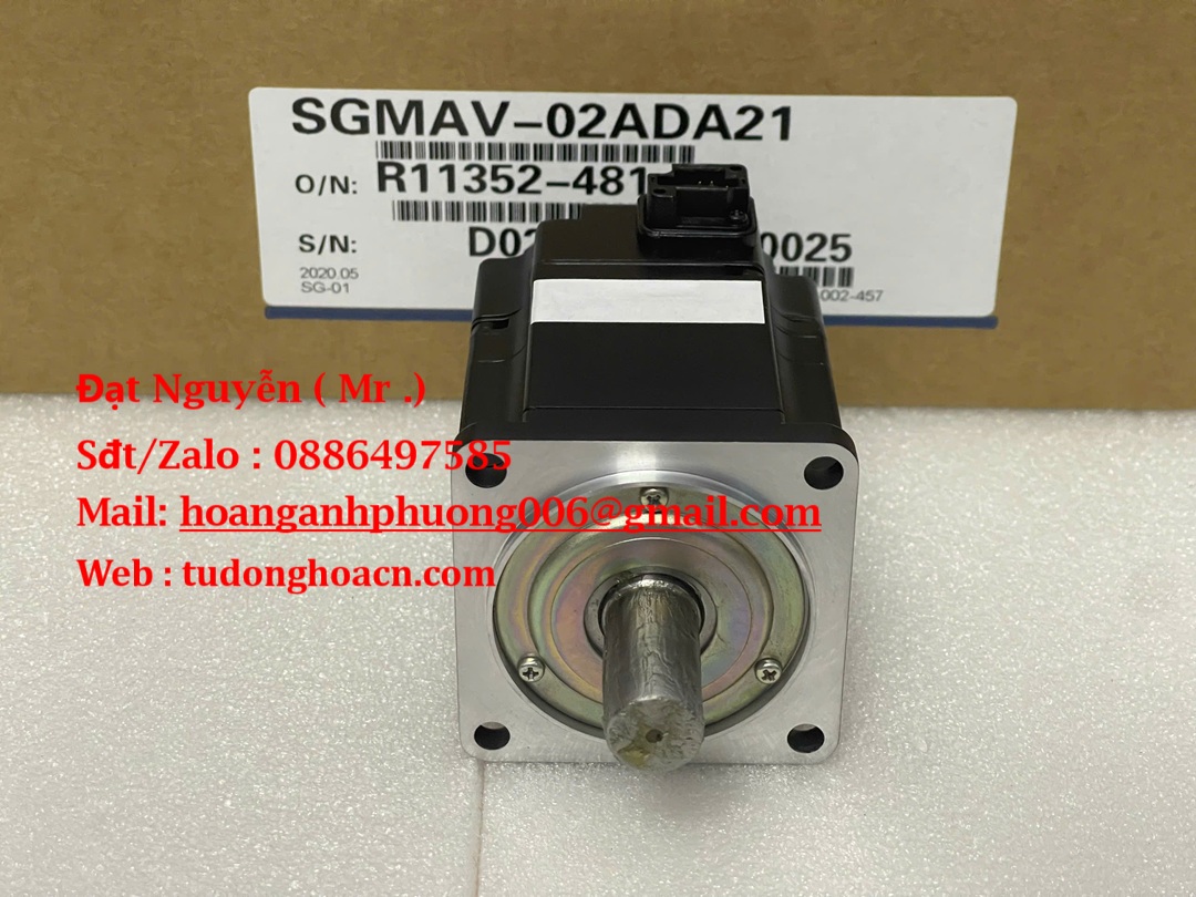 SGMAV-02ADA21 Động Cơ Servo Yaskawa 200W Có Phanh Giữ