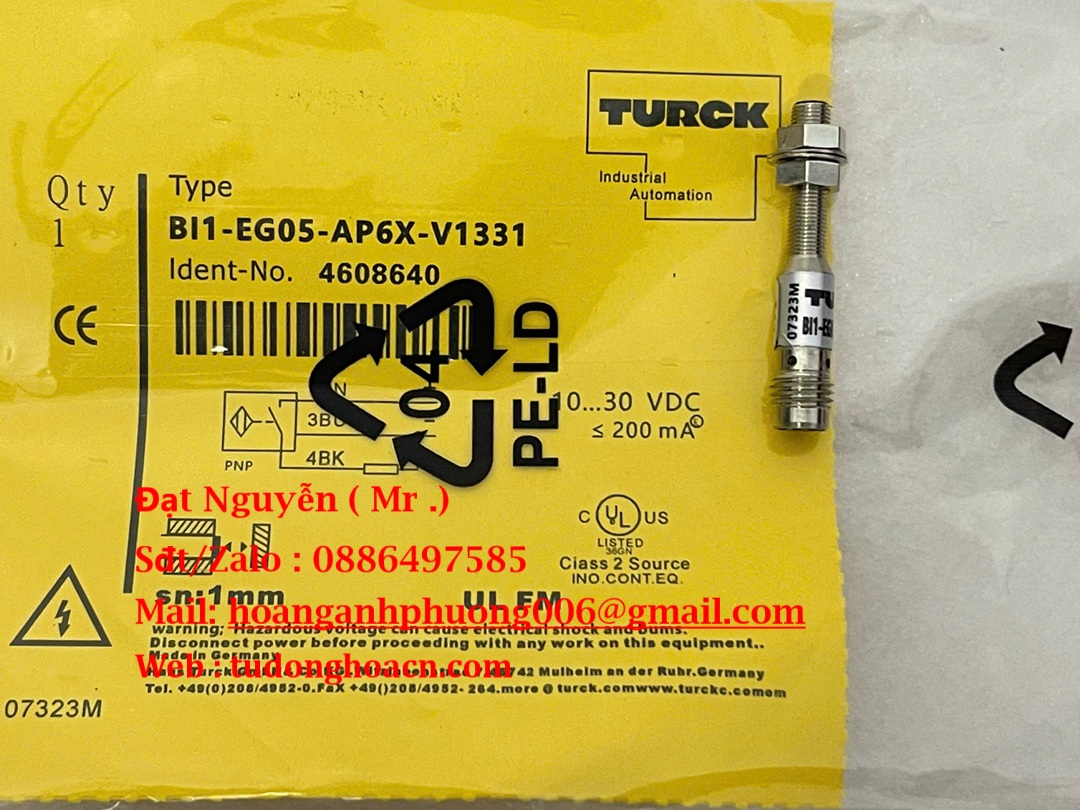 Cảm biến cảm ứng Turck BI1‑EG05‑AP6X‑V1331 | Ren M5