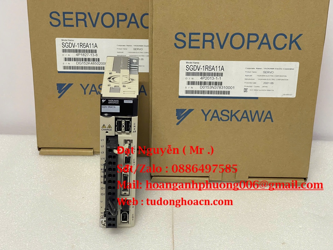 Servo Drive Yaskawa SGDV‑1R6A11A | 200W, 200‑230VAC