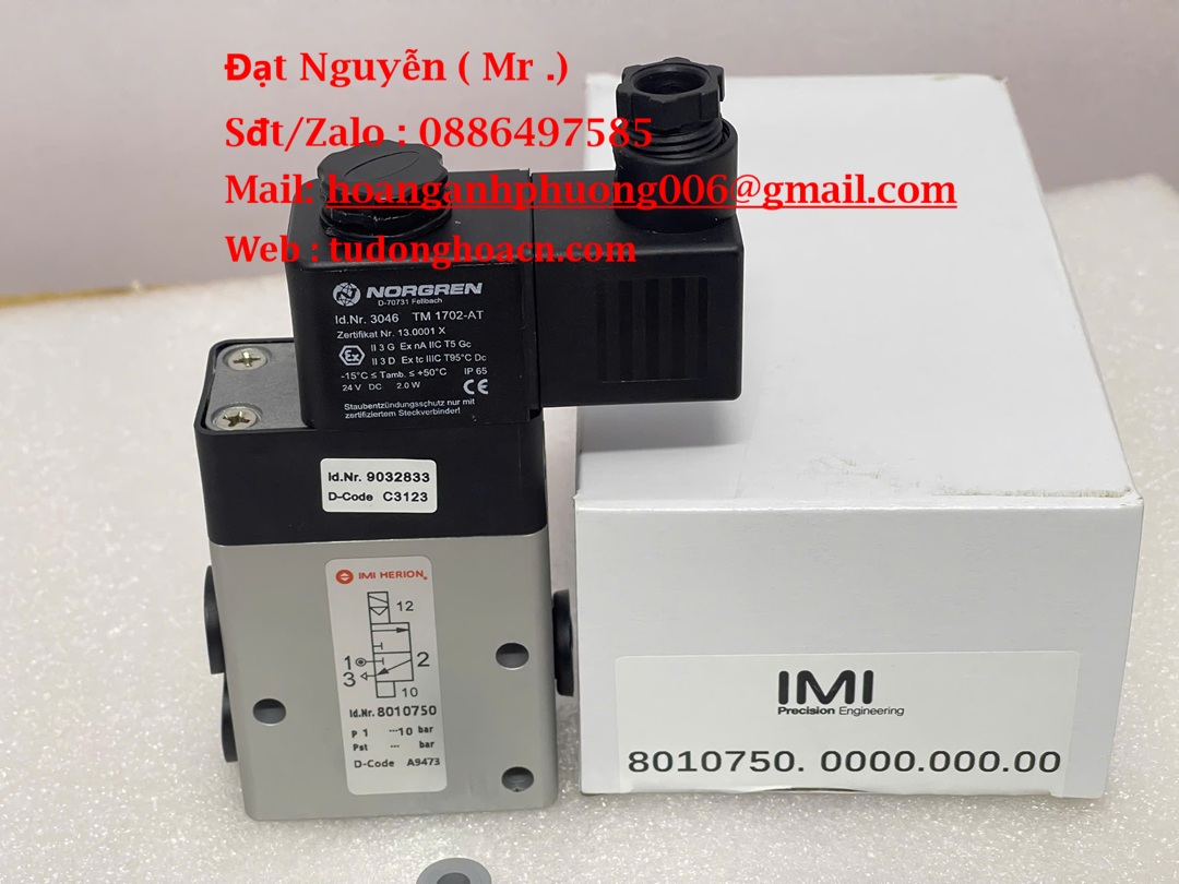 Van điện từ Norgren Id.nr. 8010750 – Độ bền cao, vận hành ổn