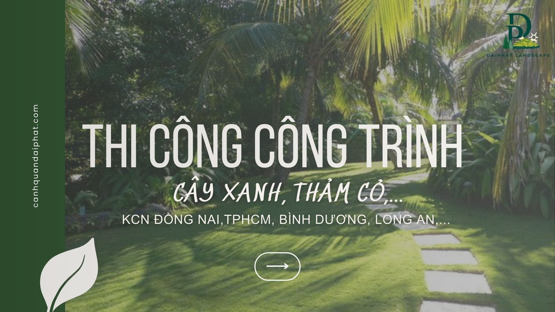 Thi công cỏ lá gừng khu công nghiệp  Đồng Nai, TP.HCM