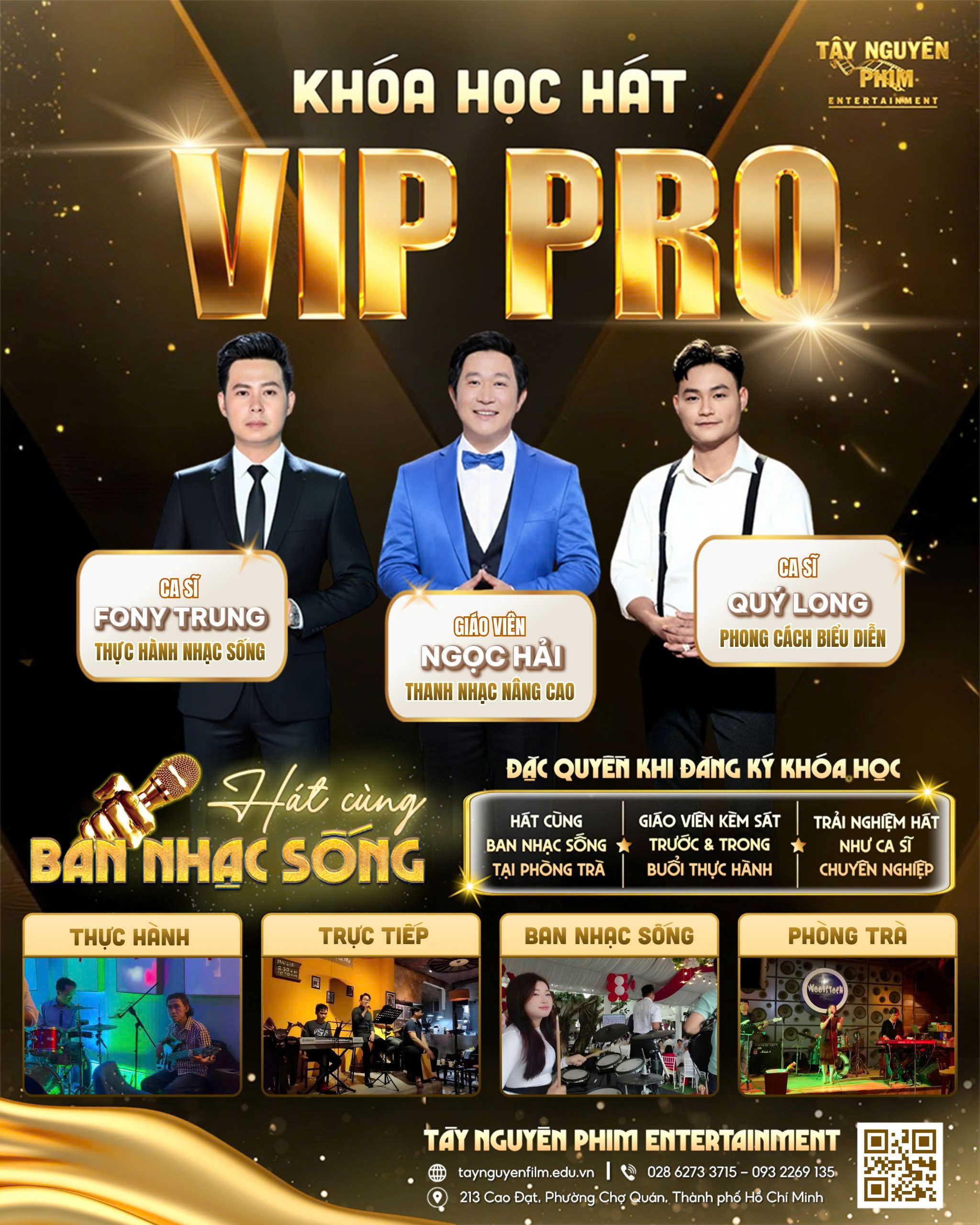 KHÓA HỌC HÁT VIP PRO – HÁT CÙNG BAN NHẠC SỐNG TẠI PHÒNG TRÀ